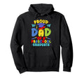 Proud Dad Preschool Graduate School Event Hoodie - Graphic Print Unisex - T-Shirt, Sweatshirt, Hoodie