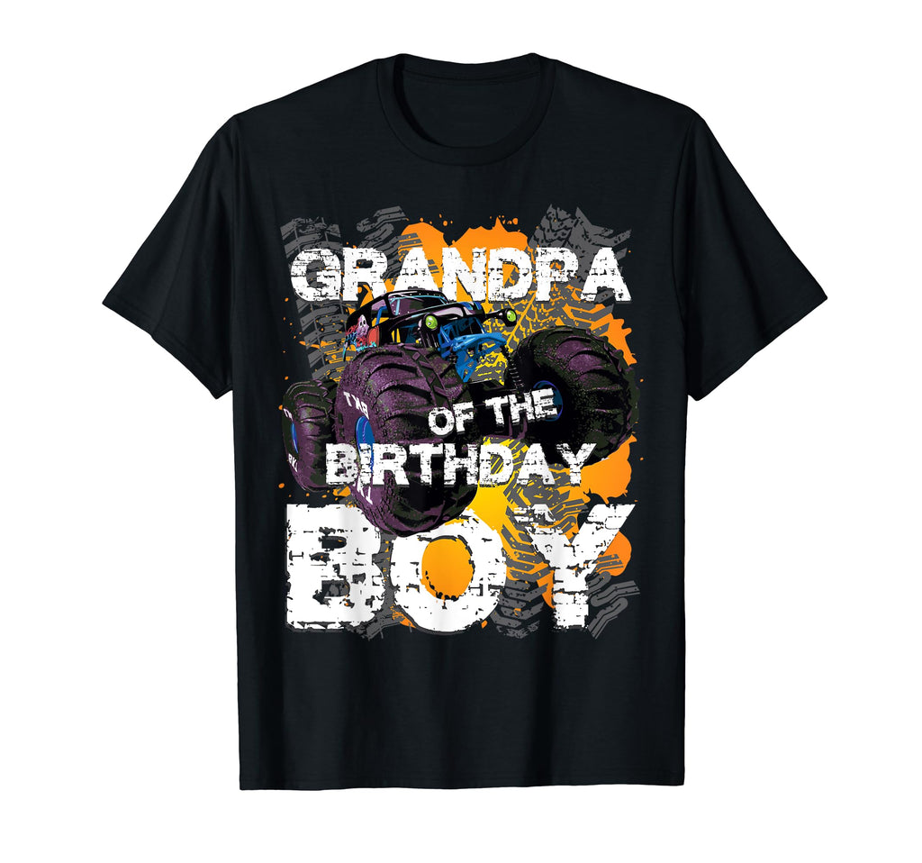 Grandpa Birthday Monster Truck T-Shirt - Aesthetic Graphic for Adults - T-Shirt, Sweatshirt, Hoodie