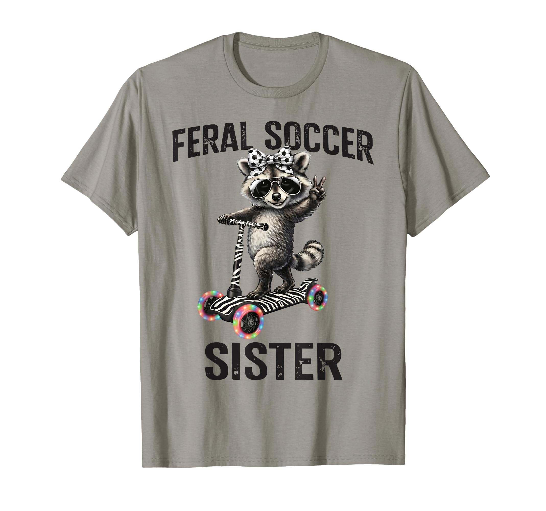 Coquette Bow Raccoon Riding T-Shirt - Fun Novelty Design for Adults - T-Shirt, Sweatshirt, Hoodie