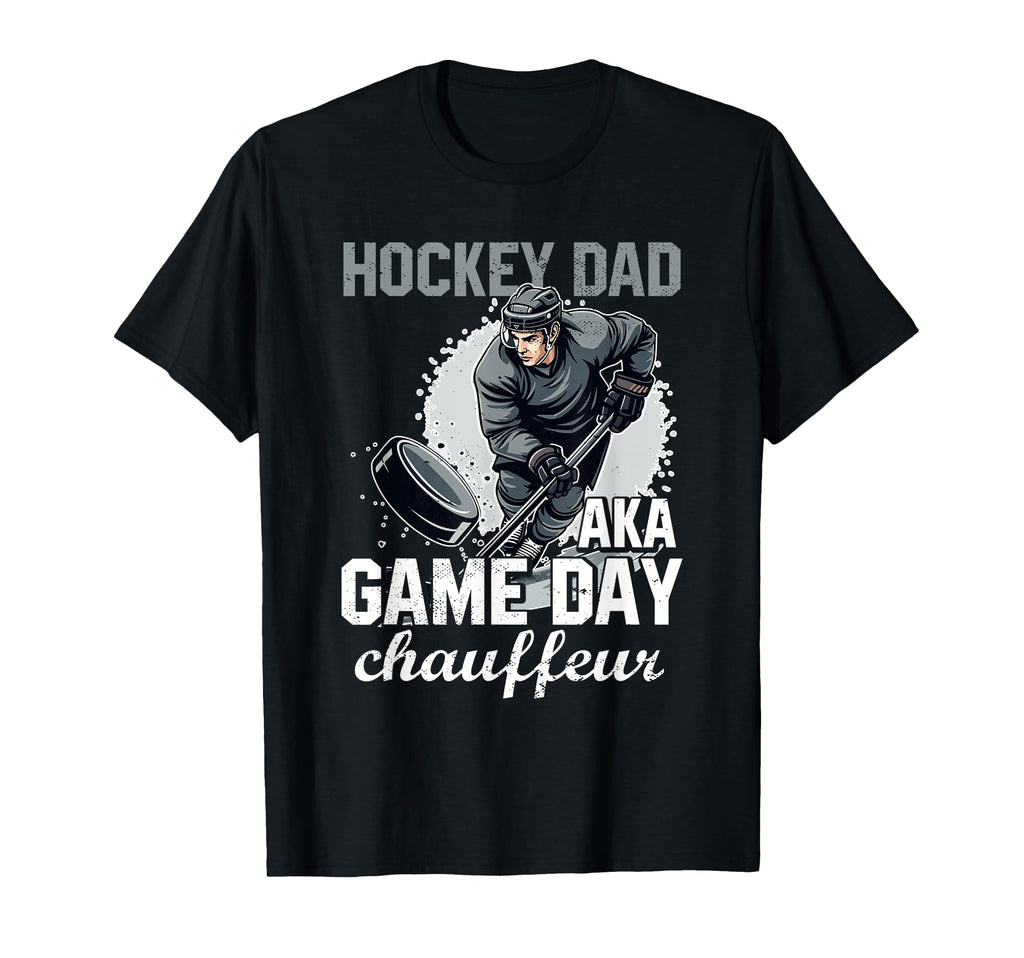 Hockey Dad Gift Hoodie - Minimalist Print Unisex - T-Shirt, Sweatshirt, Hoodie