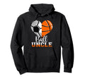 Ball Uncle Heart Funny Soccer Basketball Hoodie - Trendy Graphic Men Women - T-Shirt, Sweatshirt, Hoodie