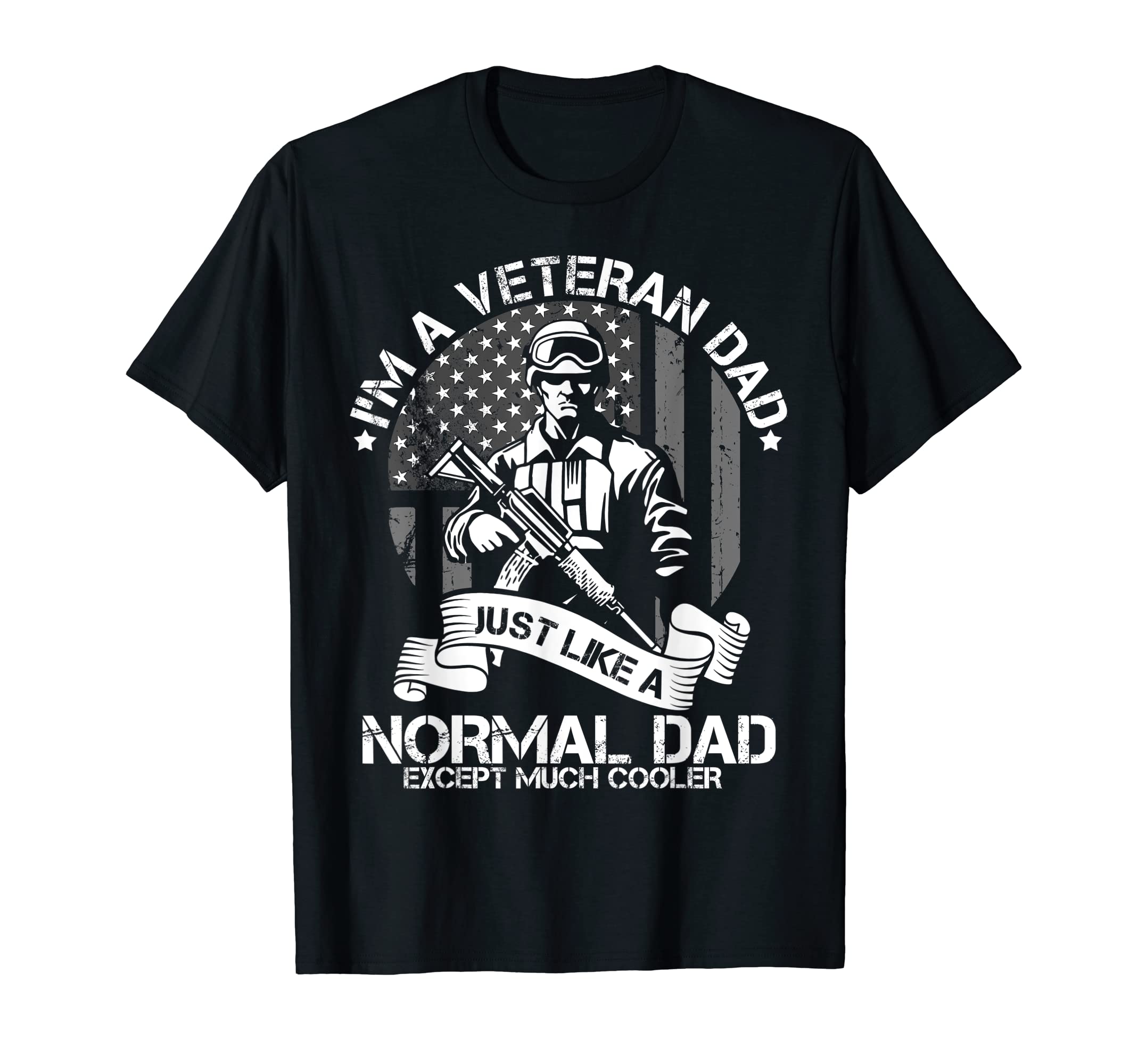 Mens Veteran Dad Best Dad Patriot Usa T-Shirt - Minimalist Print Men Women - T-Shirt, Sweatshirt, Hoodie