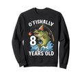 Ofishally 8 Years Old Fishing Sweatshirt - Unique Graphic Men Women - T-Shirt, Sweatshirt, Hoodie