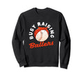 Busy Raising Ballers Baseball Mom Sweatshirt - Custom Art Print for Adults - T-Shirt, Sweatshirt, Hoodie