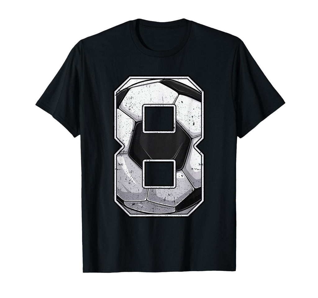 Soccer Eighth 8Th Birthday Eight 8 T-Shirt - Unique Graphic Men Women - T-Shirt, Sweatshirt, Hoodie
