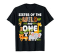 Sister Wild One Zoo 1St Birthday Safari T-Shirt - Minimalist Print Unisex - T-Shirt, Sweatshirt, Hoodie