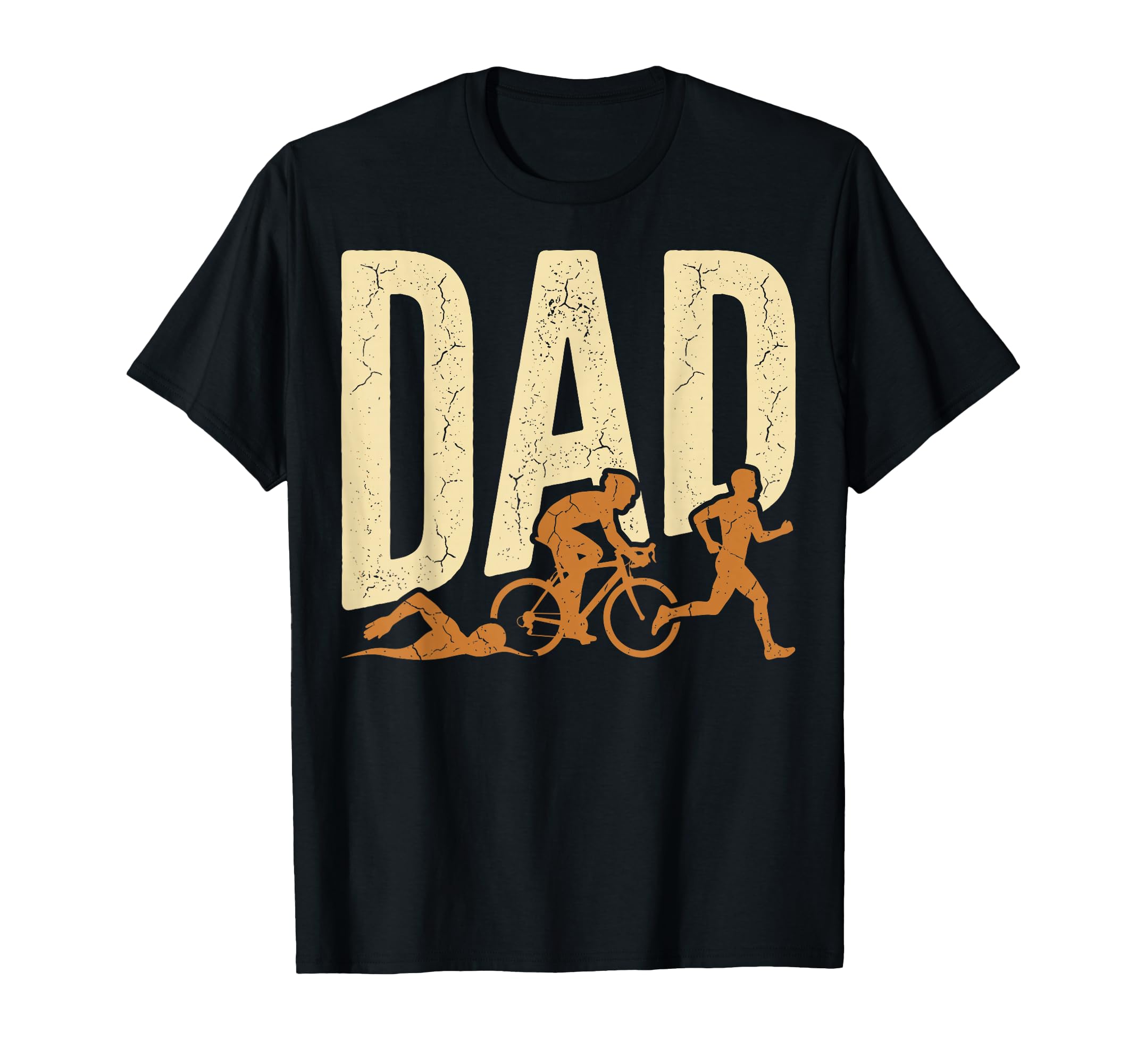 Swim Bike Run Athlete Father Day T-Shirt - Trendy Graphic for Adults - T-Shirt, Sweatshirt, Hoodie