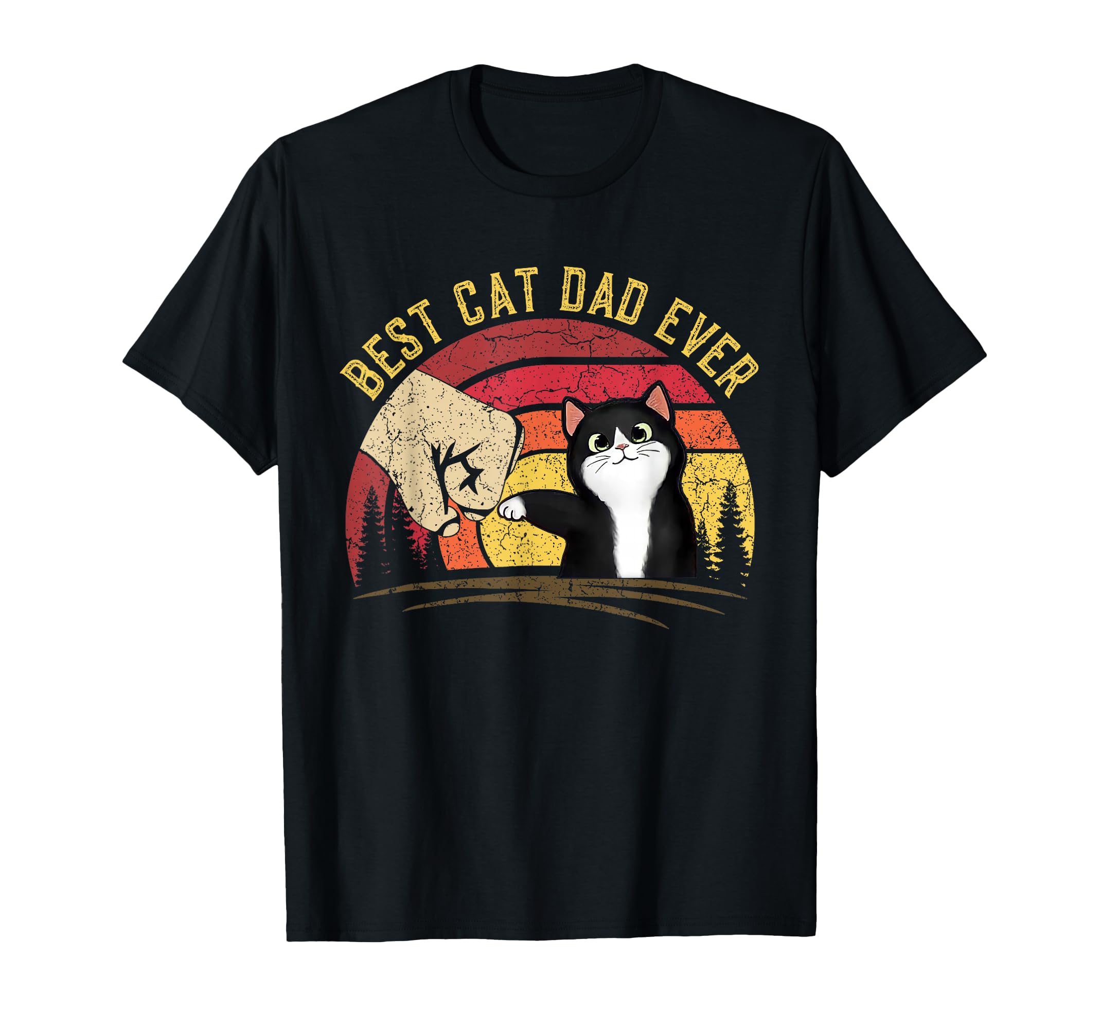 Cat Daddy Fathers Day Cat Dad Best Cat T-Shirt - Minimalist Print Unisex - T-Shirt, Sweatshirt, Hoodie