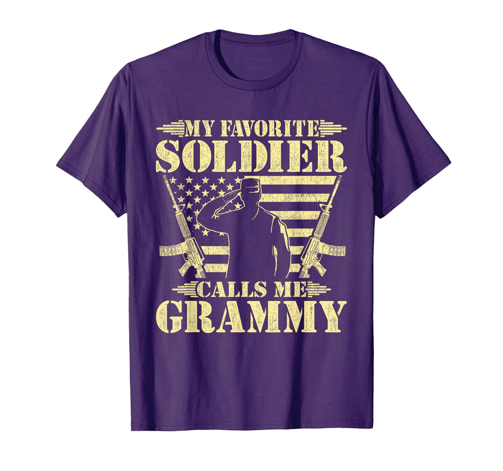 My Favorite Soldier Calls Me Grammy T-Shirt - Casual Everyday Wear Unisex - T-Shirt, Sweatshirt, Hoodie
