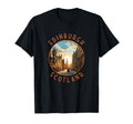 Edinburgh Scotland Distressed Circle T-Shirt - Unique Graphic Unisex - T-Shirt, Sweatshirt, Hoodie