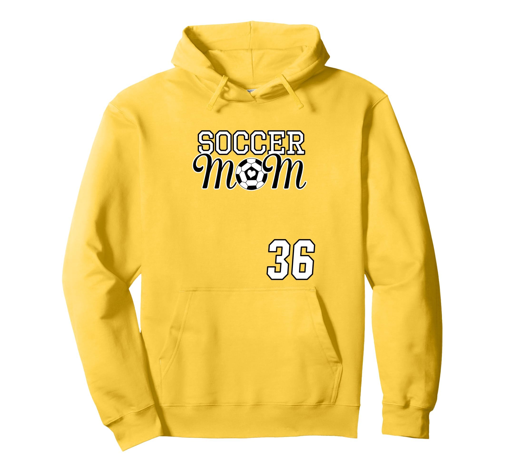 Number 36 Soccer Mom Mothers Day Hoodie - Casual Everyday Wear for Adults - T-Shirt, Sweatshirt, Hoodie