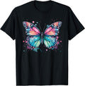 Butterfly Watercolor Design Boho Aesthetic Art - Adult & Kids T-Shirts, Sweatshirts & Hoodies apparel design preview 1