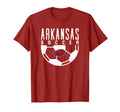 University Arkansas Razorbacks Soccer T-Shirt - Novelty Apparel for Adults - T-Shirt, Sweatshirt, Hoodie