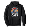 Just Who Loves Cats Hoodie - Trendy Graphic Men Women - T-Shirt, Sweatshirt, Hoodie