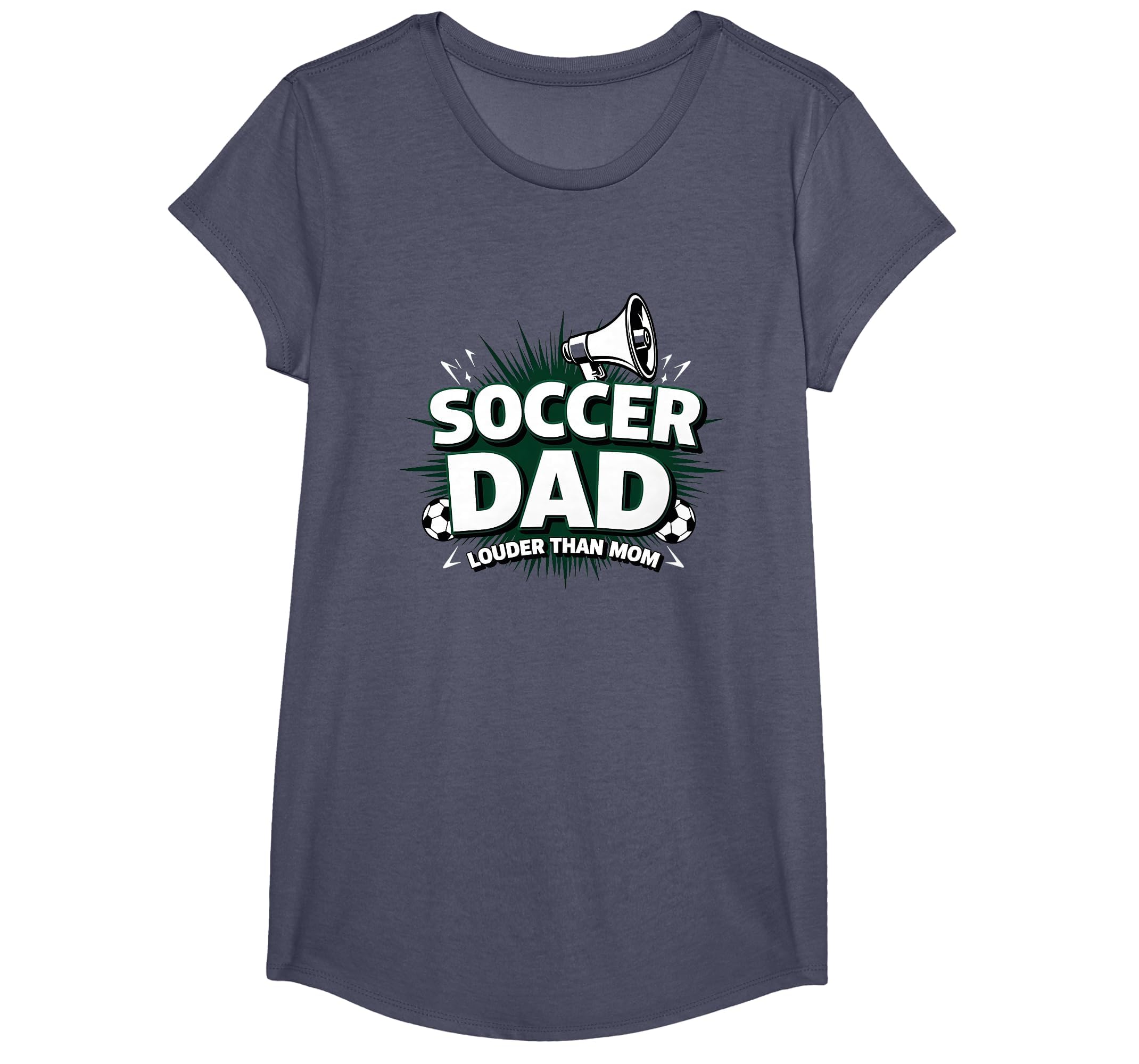 Soccer Dad Louder Than Mom T-Shirt - Minimalist Print Unisex - T-Shirt, Sweatshirt, Hoodie