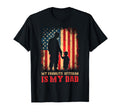 My Favorite Veteran Is My Dad Us Flag T-Shirt - Custom Art Print Unisex - T-Shirt, Sweatshirt, Hoodie