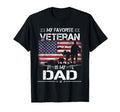 My Favorite Veteran Is My Dad Flag T-Shirt - Streetwear Style Men Women - T-Shirt, Sweatshirt, Hoodie