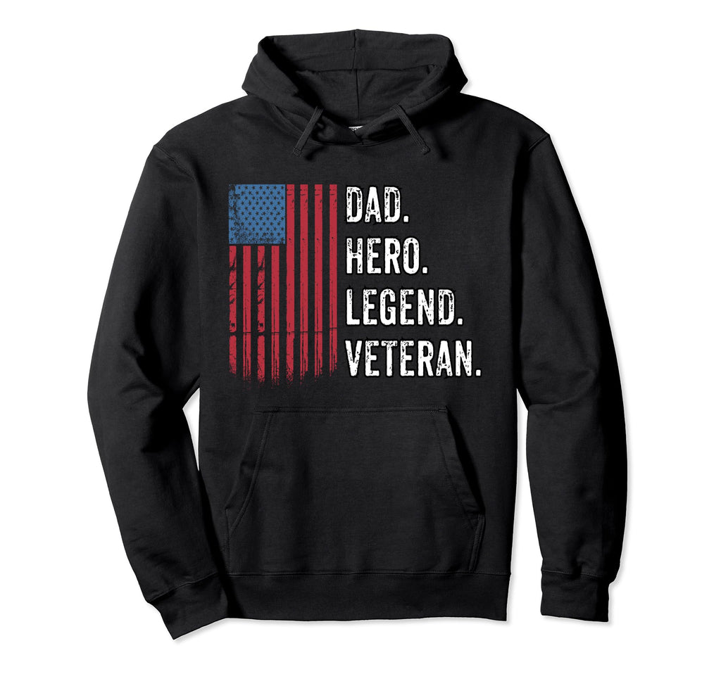Patriotic Veteran Fathers Day Gifts Tees Hoodie - Unique Graphic Men Women - T-Shirt, Sweatshirt, Hoodie