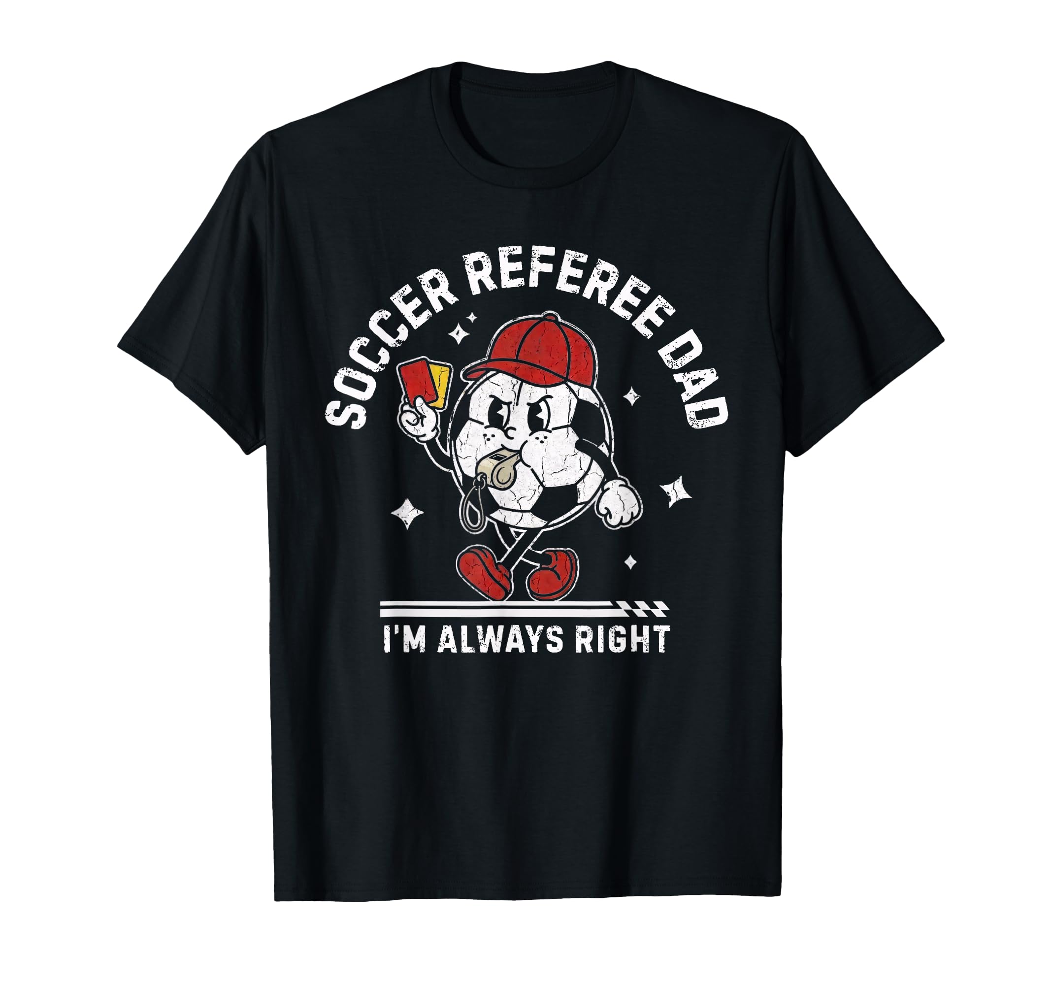 Soccer Referee Dad Funny Football T-Shirt - Minimalist Print for Adults - T-Shirt, Sweatshirt, Hoodie