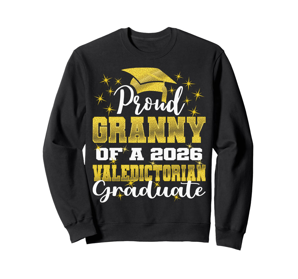 Proud Grammy 2026 Valedictorian Sweatshirt - Graphic Print for Adults - T-Shirt, Sweatshirt, Hoodie