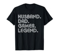 Husband Dad Gamer Funny Gaming Video T-Shirt - Aesthetic Graphic Men Women - T-Shirt, Sweatshirt, Hoodie