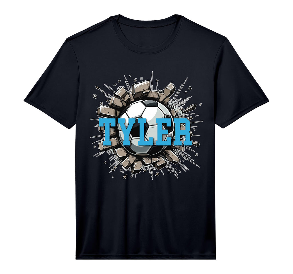 Tyler Soccer Custom Name Performance T-Shirt - Unique Graphic Unisex - T-Shirt, Sweatshirt, Hoodie