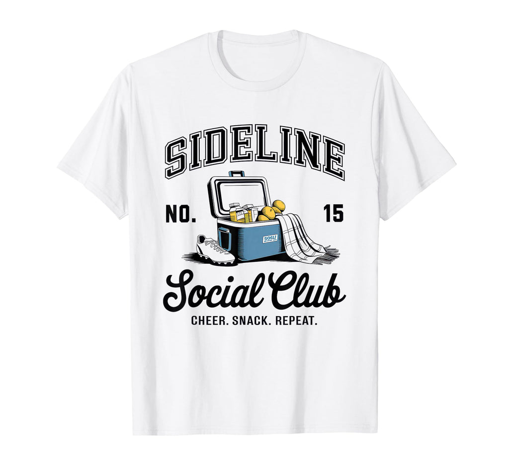 Sideline Social Club Soccer Mom Game Day T-Shirt - Graphic Print Unisex - T-Shirt, Sweatshirt, Hoodie