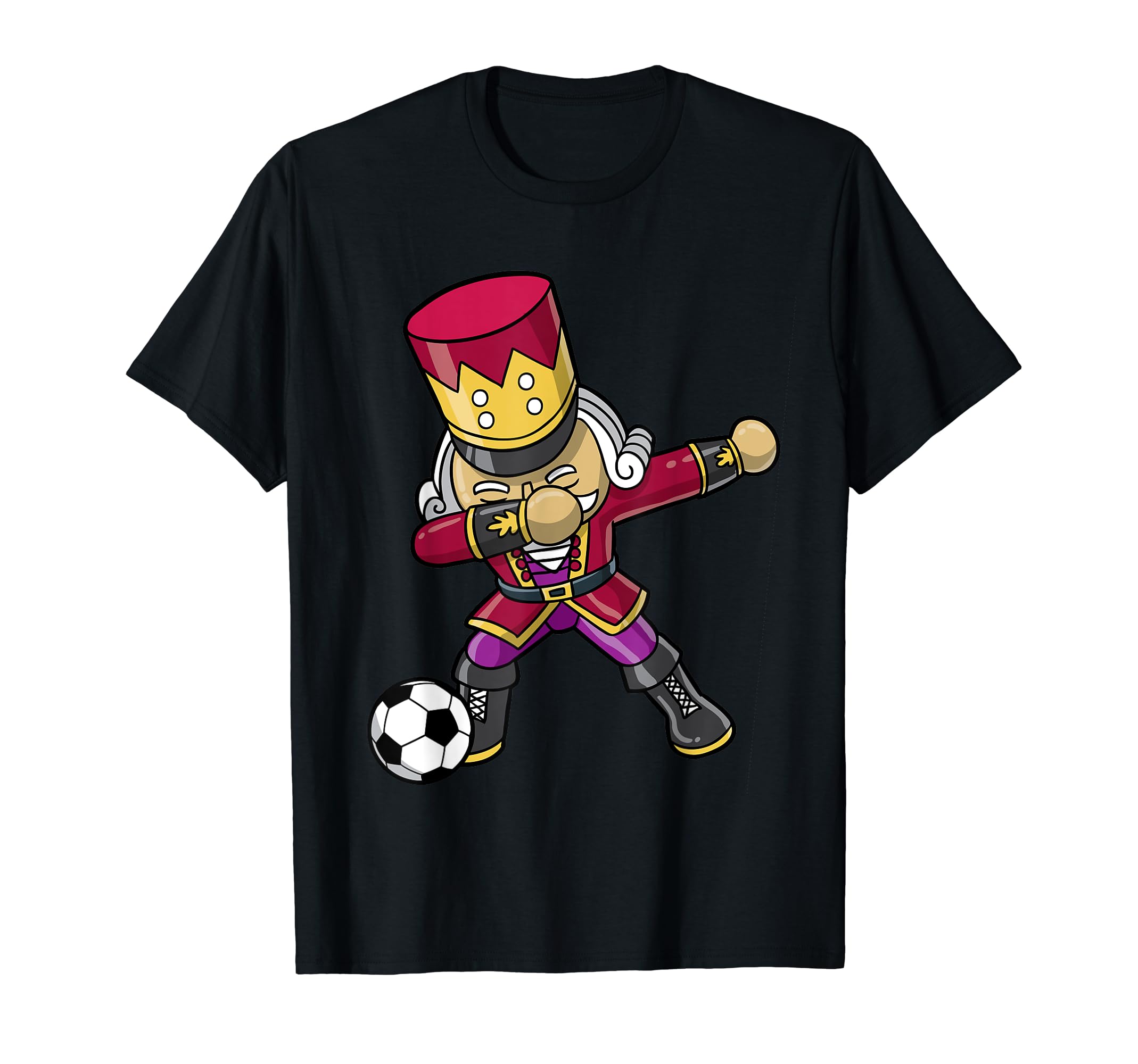 Nutcracker Dabbing Soccer Player Team T-Shirt - Trendy Graphic Unisex - T-Shirt, Sweatshirt, Hoodie
