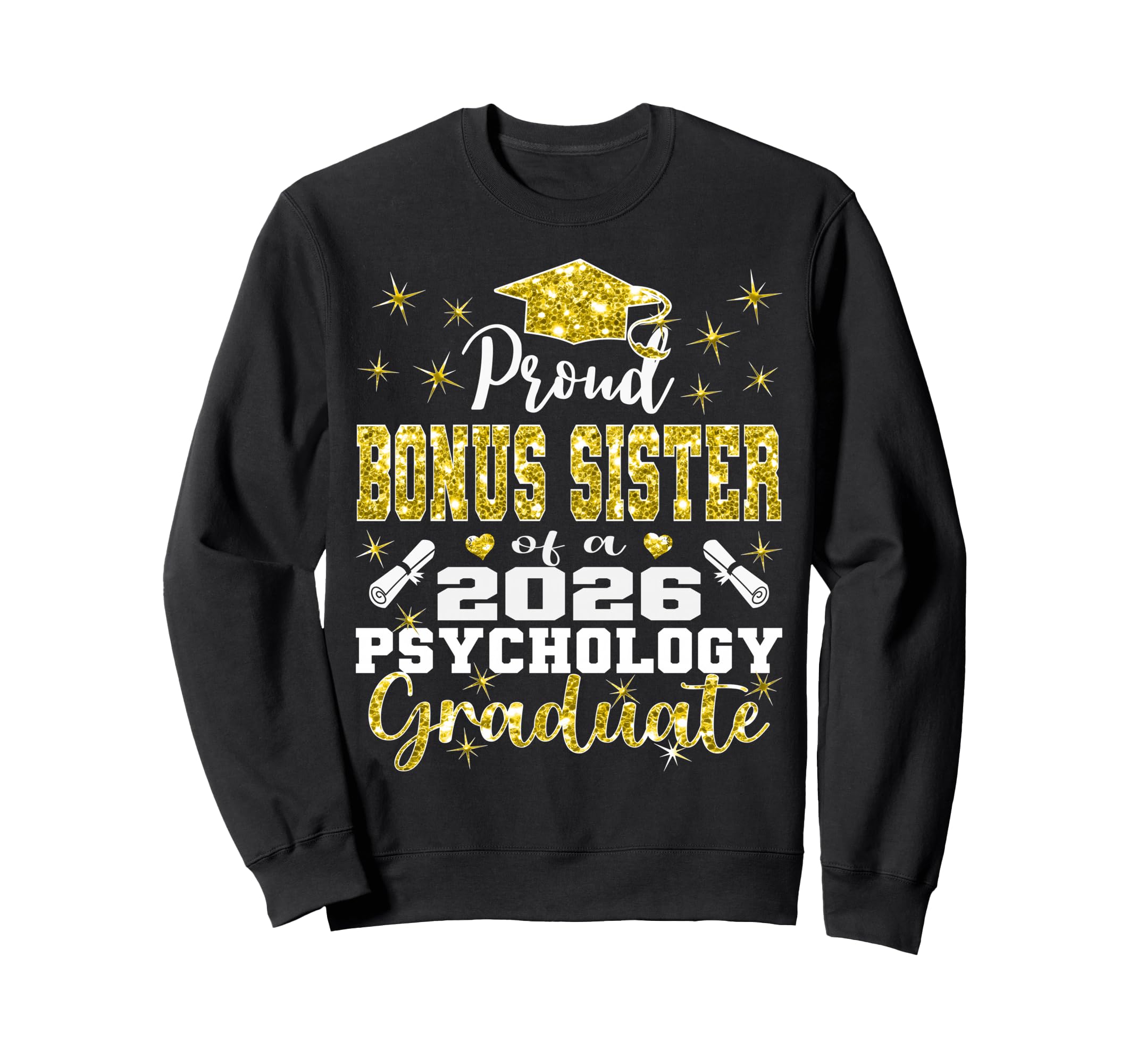 Proud Bonus Sister 2026 Psychology Sweatshirt - Minimalist Print Men Women - T-Shirt, Sweatshirt, Hoodie