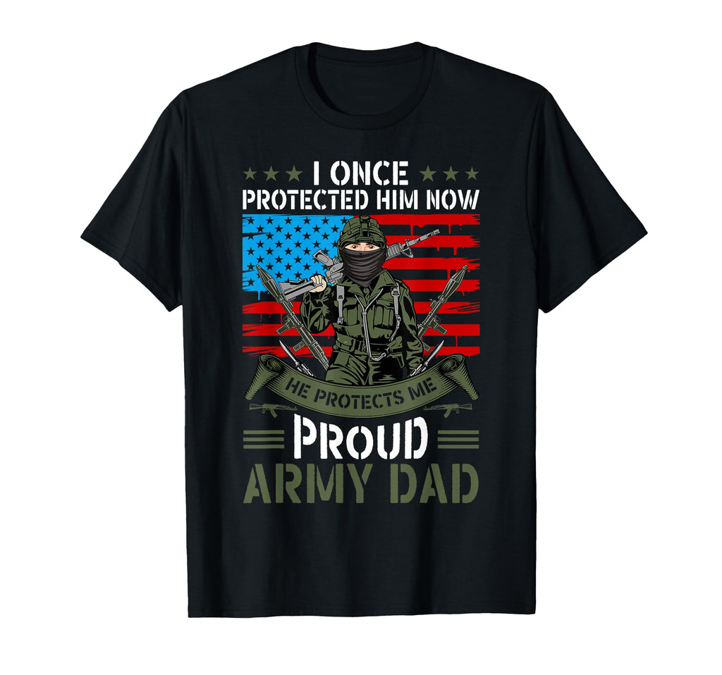 Proud Military Dad American Usa Flag T-Shirt - Aesthetic Graphic Unisex - T-Shirt, Sweatshirt, Hoodie