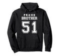 Number 51 Custom Proud Soccer Futbol Hoodie - Custom Art Print Unisex - T-Shirt, Sweatshirt, Hoodie