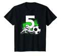 5 Years Old 5Th Birthday Gift Bday Soccer T-Shirt - Trendy Graphic Unisex - T-Shirt, Sweatshirt, Hoodie