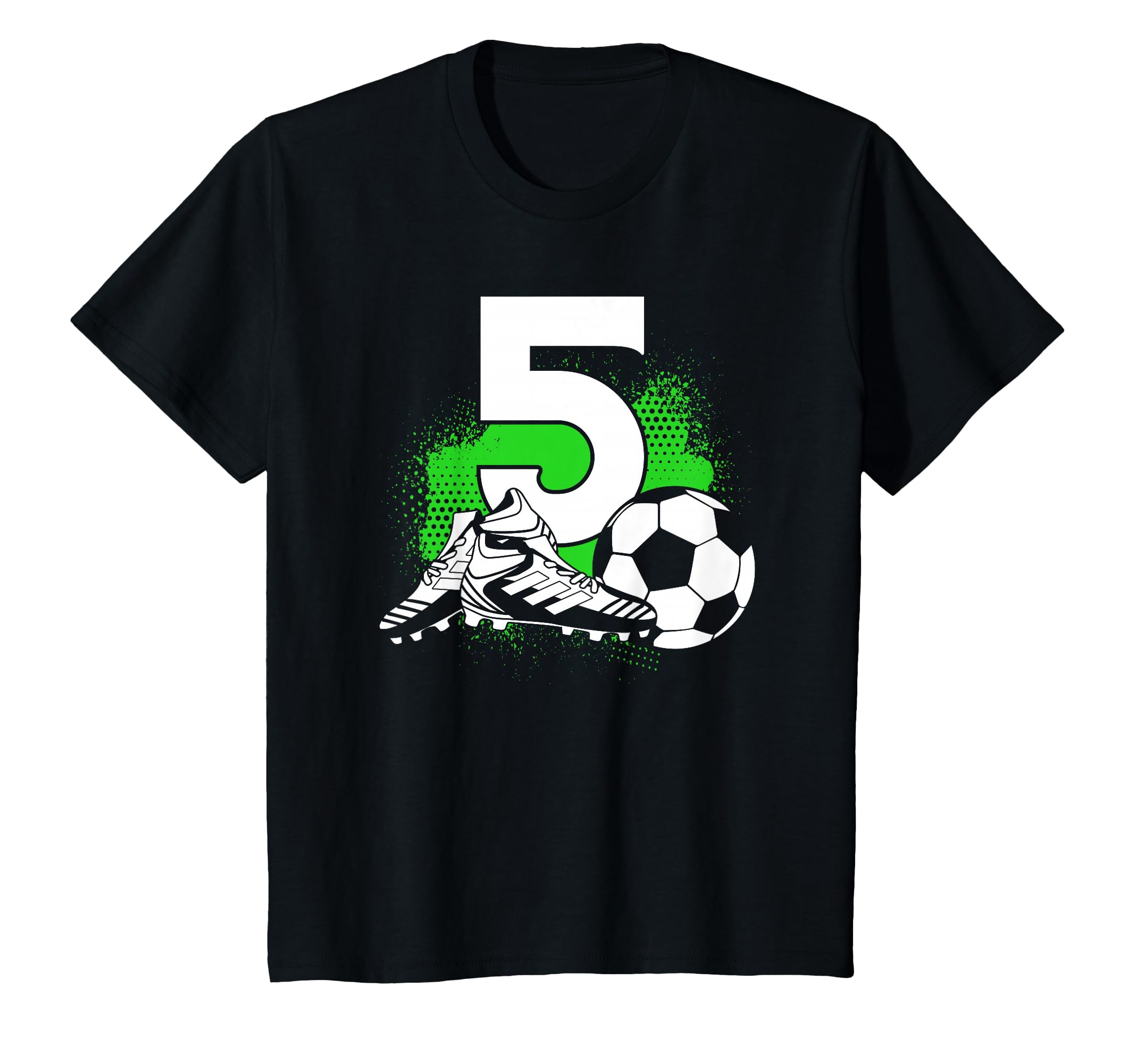 5 Years Old 5Th Birthday Gift Bday Soccer T-Shirt - Trendy Graphic Unisex - T-Shirt, Sweatshirt, Hoodie