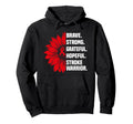 Brave Strong Stroke Warrior Survivor Hoodie - Streetwear Style for Adults - T-Shirt, Sweatshirt, Hoodie