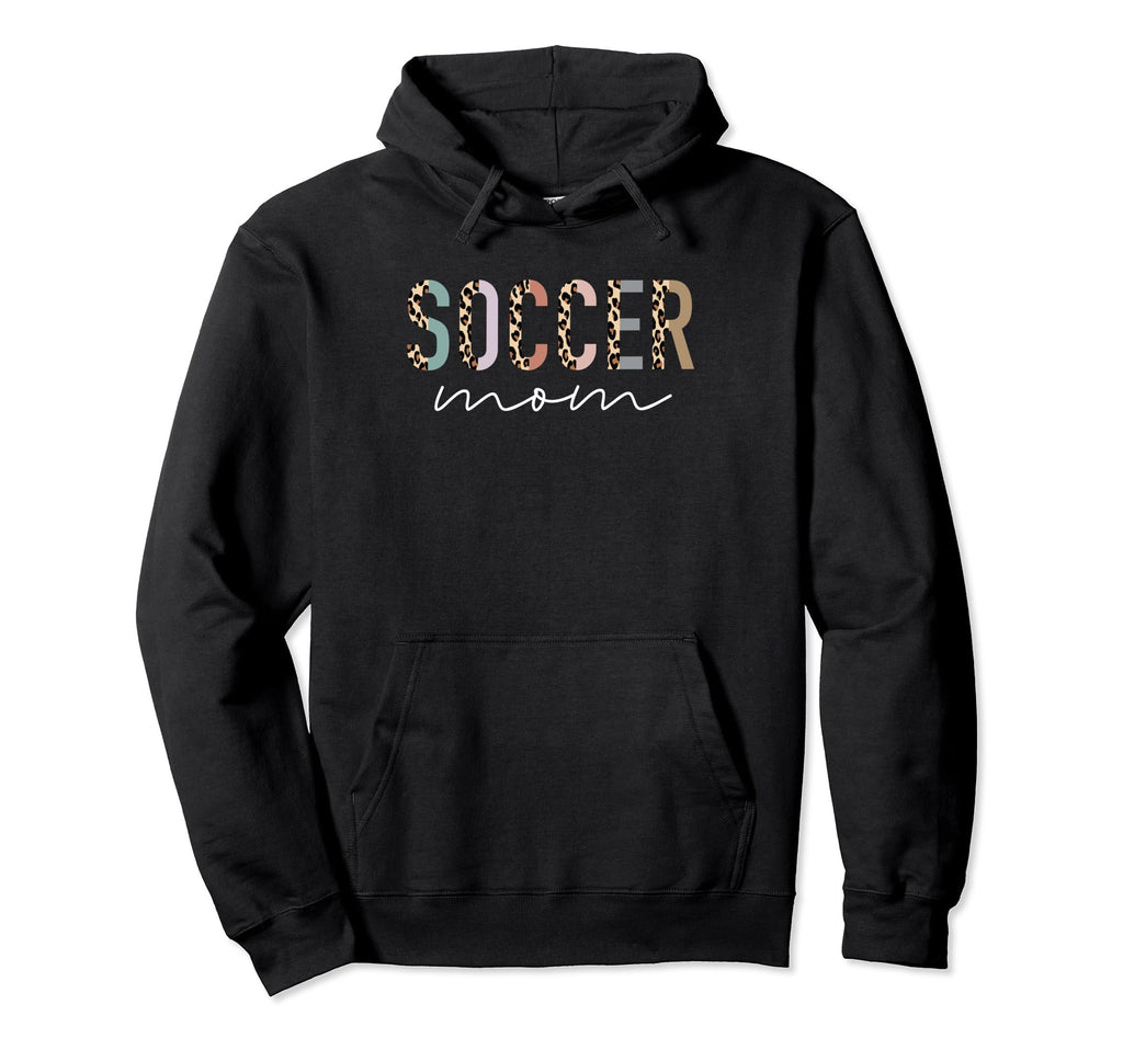Soccer Mom Gifts Leopard Soccer Mama Hoodie - Novelty Apparel for Adults - T-Shirt, Sweatshirt, Hoodie