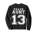 Number 13 Custom Proud Soccer Futbol Sweatshirt - Custom Art Print Unisex - T-Shirt, Sweatshirt, Hoodie