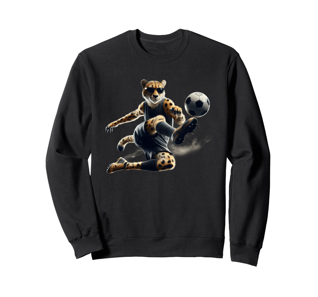 Cheetah Power Soccer Fast Moves And Sweatshirt - Minimalist Print Unisex - T-Shirt, Sweatshirt, Hoodie
