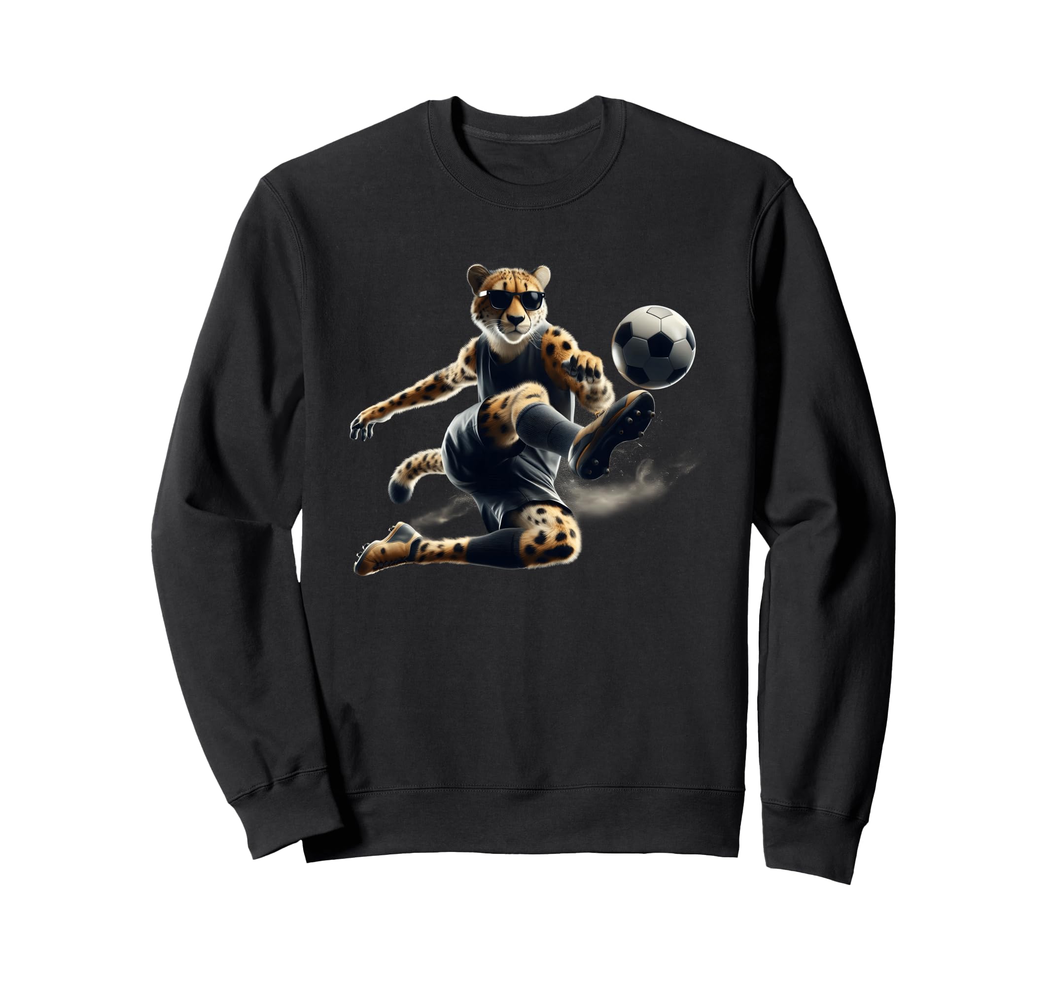 Cheetah Power Soccer Fast Moves And Sweatshirt - Minimalist Print Unisex - T-Shirt, Sweatshirt, Hoodie