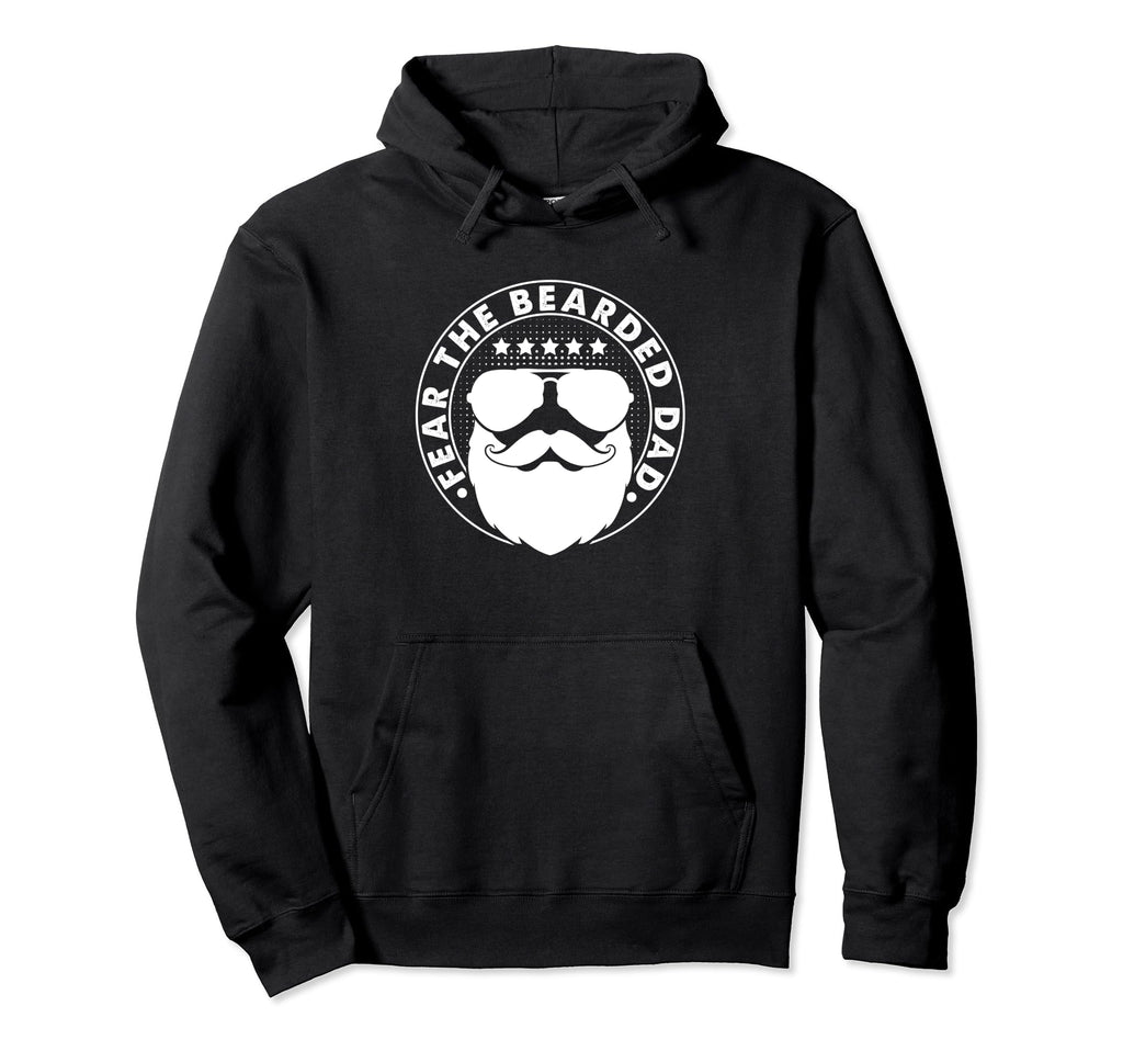 Fathers Day Papa Dad Father Funny Bearded Hoodie - Graphic Print Men Women - T-Shirt, Sweatshirt, Hoodie