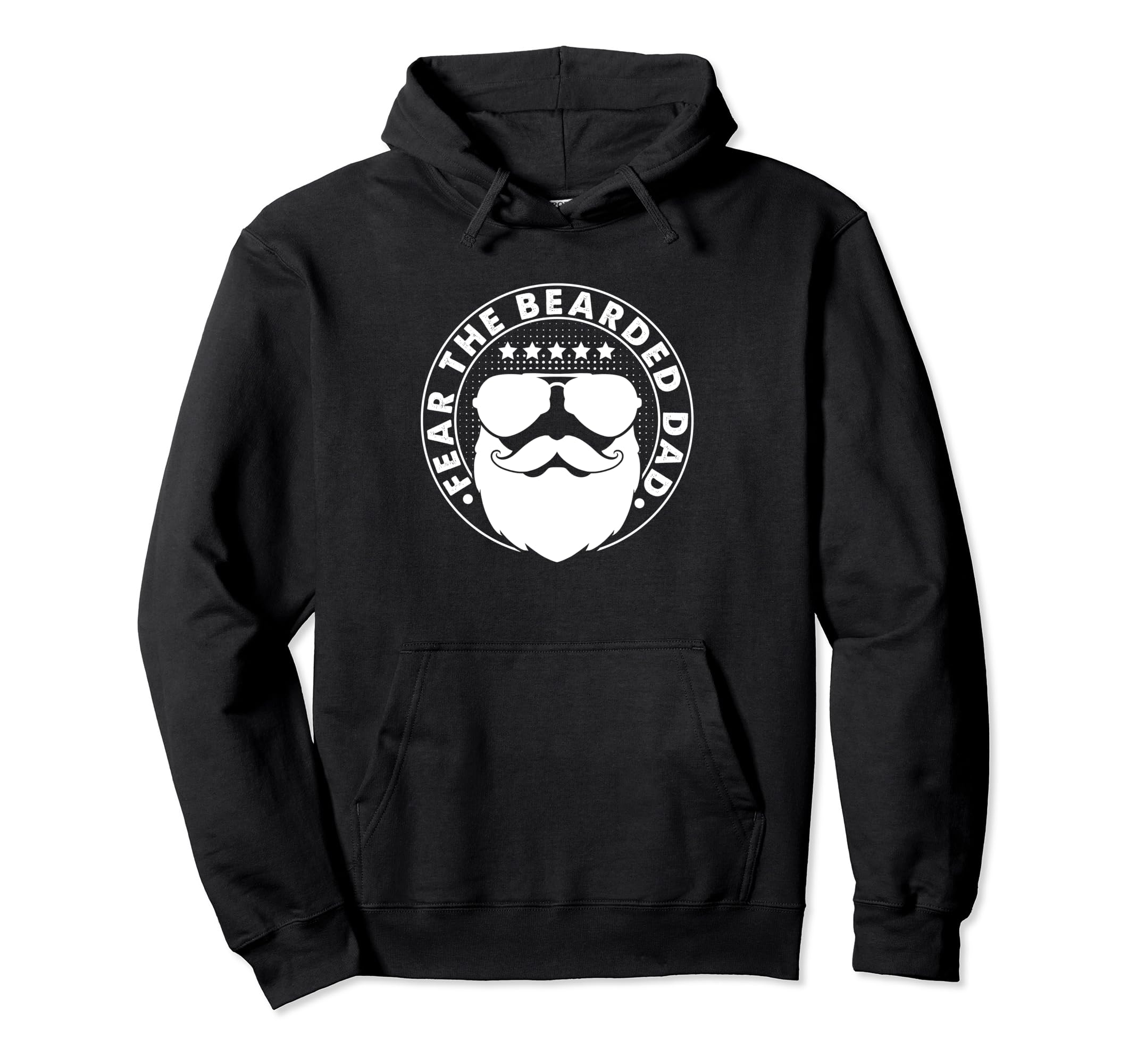 Fathers Day Papa Dad Father Funny Bearded Hoodie - Graphic Print Men Women - T-Shirt, Sweatshirt, Hoodie