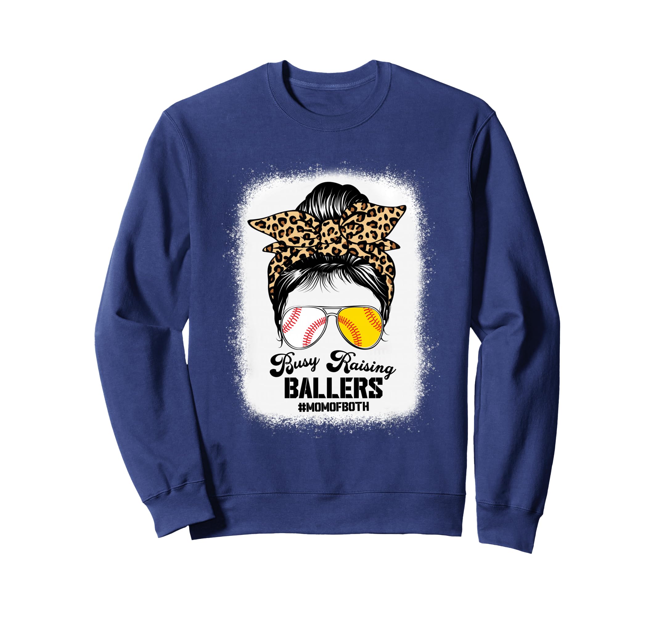 Mom Both Busy Raising Ballers Sweatshirt - Aesthetic Graphic Unisex - T-Shirt, Sweatshirt, Hoodie