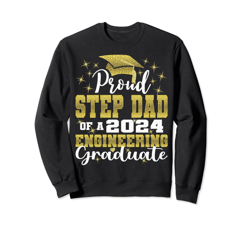 Super Proud Step Dad 2024 Sweatshirt - Trendy Graphic for Adults - T-Shirt, Sweatshirt, Hoodie