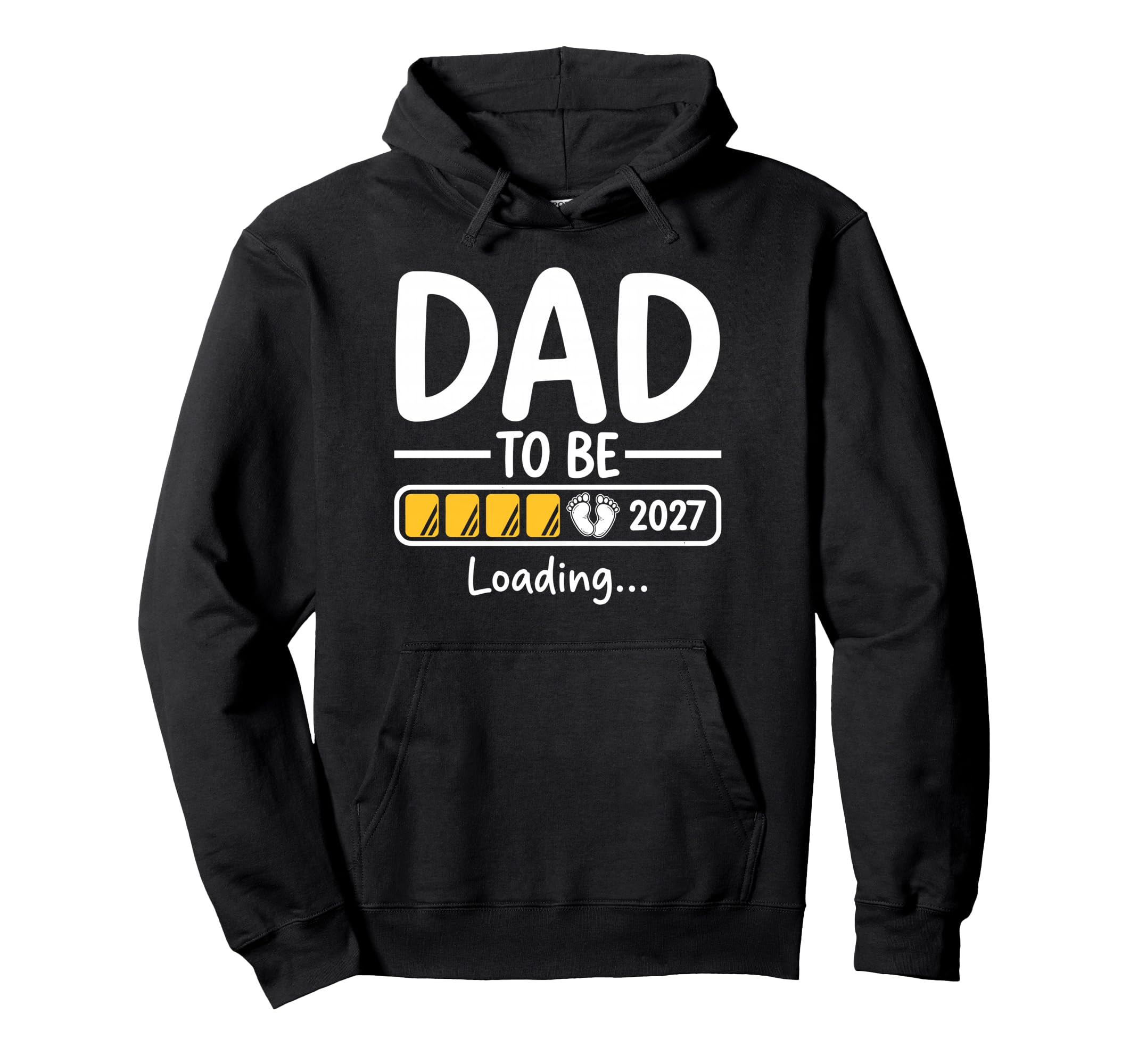 Dad To Be 2027 Dad Loading Funny New Hoodie - Minimalist Print for Adults - T-Shirt, Sweatshirt, Hoodie