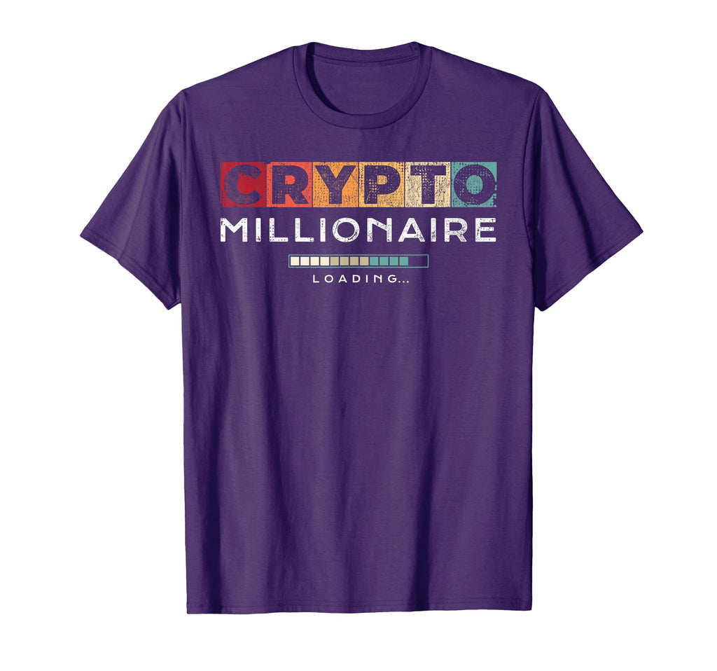 Crypto Millionaire Bitcoin Crypto T-Shirt - Minimalist Print Unisex - T-Shirt, Sweatshirt, Hoodie
