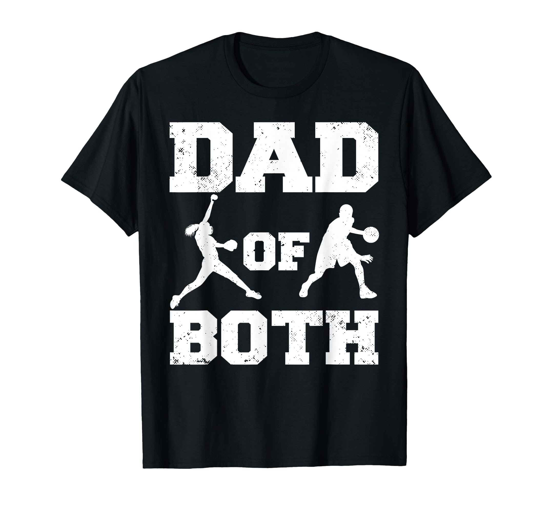 Dad Both Funny Softball T-Shirt - Casual Everyday Wear Men Women - T-Shirt, Sweatshirt, Hoodie