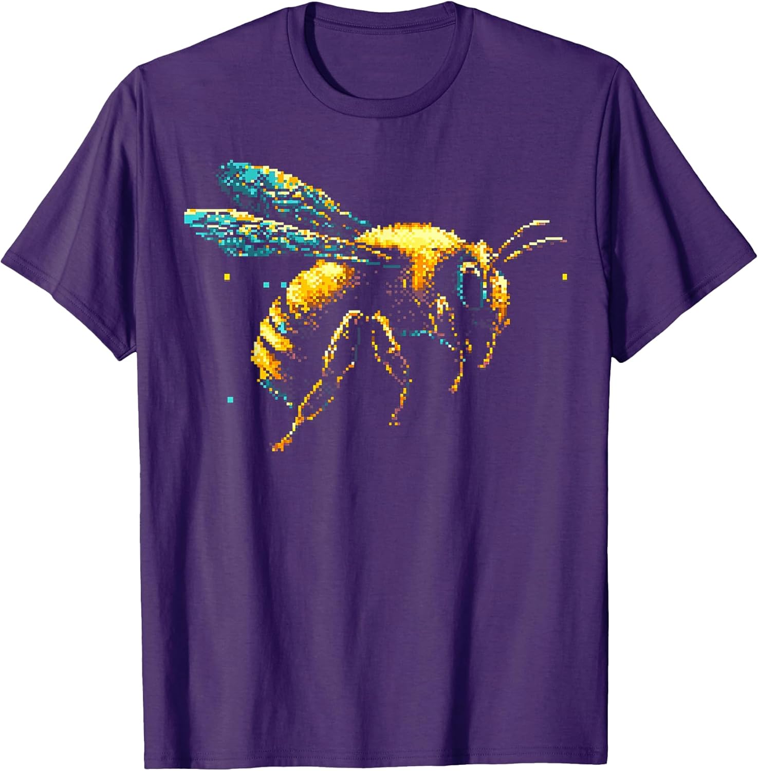 Pixel Art Bee Design Retro Insect Graphic for Nature - Adult & Kids T-Shirts, Sweatshirts & Hoodies apparel design preview 1