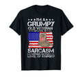 Grumpy Old Veteran Army Us Patriot Father T-Shirt - Graphic Print Unisex - T-Shirt, Sweatshirt, Hoodie