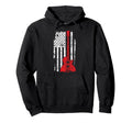 American Pride Guitarist Usa Flag Hoodie - Custom Art Print Men Women - T-Shirt, Sweatshirt, Hoodie