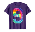 Colorful Tie Dye Number 9 Year Old 9Th T-Shirt - Streetwear Style Unisex - T-Shirt, Sweatshirt, Hoodie