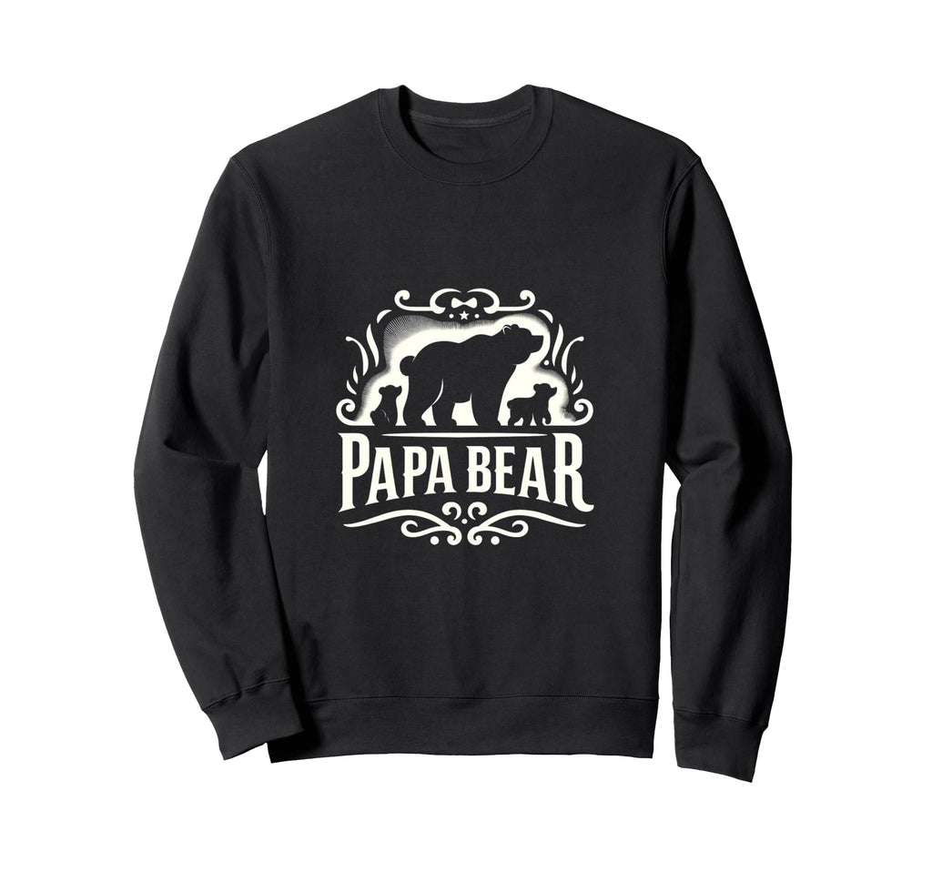 Mens Papa Bear And Cub Papa Bear Sweatshirt - Aesthetic Graphic Men Women - T-Shirt, Sweatshirt, Hoodie
